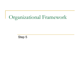 Organizational Framework  Step 5 Top-Down   It is important to start with the number of instructional days in a year and work backwards   There are a.