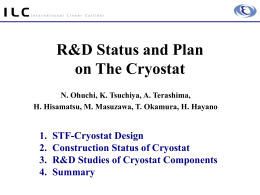 R&D Status and Plan on The Cryostat N. Ohuchi, K. Tsuchiya, A.