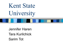 Kent State University Jennifer Haren Tara Kurilchick Sarim Tot Institutional Spam  Institutional  spam is the free use of the e-mail servers on a campus for students, faculty.
