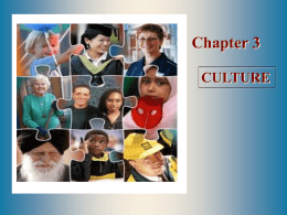Chapter 3 CULTURE Darwin’s Theory of Evolution • The environment "selects" those traits that are advantageous and "rejects" those that are not Sociocultural Evolution   Great transformations.