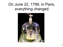On June 22, 1799, in Paris, everything changed International System of Units.