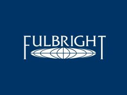 Presentation Overview • Introduction • How to apply for Fulbright Scholar grants • Additional Fulbright Scholar opportunities for U.S.