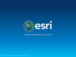 Esri UC2013 . Technical Workshop . Editing & Maintaining Parcels with ArcGIS.