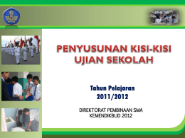 Click to edit Master title style  Tahun Pelajaran 2011/2012 DIREKTORAT PEMBINAAN SMA KEMENDIKBUD 2012