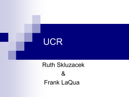 UCR Ruth Skluzacek & Frank LaQua Congressional Extension Senate Appropriation Bill.  No action until after November elections.  No opposition from the House. 