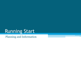 Running Start Planning and Information WEB PAGE  www.clark.edu  What you will find……. • Catalog • Quarterly Schedule on web • Kiosk Info (grades, transcripts) • Bookstore Info •