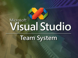 Visual Studio 2005 Team System: Enterprise Class Source Control & Work Item Tracking  Ajay Sudan Microsoft Corporation http://msdn.microsoft.com/teamsystem.