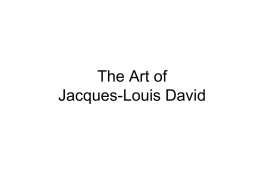 The Art of Jacques-Louis David Self-Portraitoil on canvas 32” x 25” Museé du Louvre  • • •  Many artists paint their “portrait of the artist as artist.”