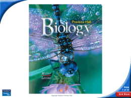 Biology  Slide 1 of 33 Copyright Pearson Prentice Hall  End Show 22–2 Bryophytes  Slide 2 of 33 Copyright Pearson Prentice Hall  End Show.