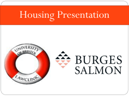 Housing Presentation What is a Tenancy Agreement?  A contract between you and your landlord   Giving certain rights  12 months  Joint.