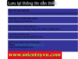 Địa chỉ bạn đã tải:  http://mientayvn.com/Cao%20hoc%20quang%20dien%20tu/Semina%20tren%20lop/semin  Nơi bạn có thể thảo luận: http://myyagy.com/mientay/ Dịch tài liệu trực tuyến miễn phí: http://mientayvn.com/dich_tieng_anh_chuyen_nghanh.html Dự án dịch học liệu.