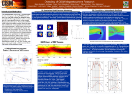 Overview of CISM Magnetosphere Research Mary Hudson1, Anthony Chan2, Scot Elkington3, Brian Kress1, William Lotko1, Paul Melanson1, David Murr1, John Lyon1, Hans.