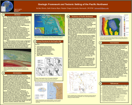 Geologic Framework and Tectonic Setting of the Pacific Northwest Figure 1.