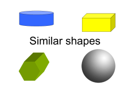 Similar shapes Write down expressions for the surface area & volume of A  x  Cuboid A is enlarged with scale factor k to obtain B. Find.