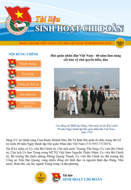 ĐOÀN THANH NIÊN CỘNG SẢN HỒ CHÍ MINH TỈNH BÌNH DƯƠNG  NỘI DUNG CHÍNH  THÁNG 6 Hải quân nhân dân Việt Nam -