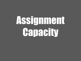 Assignment Capacity Key Problem 2 MamossaAssaf Inc. fabricates garage doors. Roofs are punched in a roof punching press (15 minutes per roof) and.