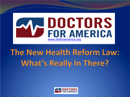 www.drsforamerica.org What Is This? Skyrocketing Costs Health care for the average American family $16,771 per year = a second house payment Costs are rising.