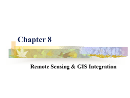 Chapter 8  Remote Sensing & GIS Integration Basics   EM spectrum: fig p.