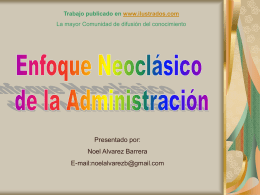 Trabajo publicado en www.ilustrados.com La mayor Comunidad de difusión del conocimiento  Presentado por: Noel Alvarez Barrera E-mail:noelalvarezb@gmail.com.