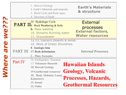 Where are we???  1. Intro to Geology 4. Earth’s Materials and minerals 3.
