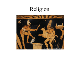 Religion A Luba diviner and her client, performing a divination ritual, jointly hold a friction oracle known as a kakishi on a woven mat on the ground between them..  (John Pemberton)