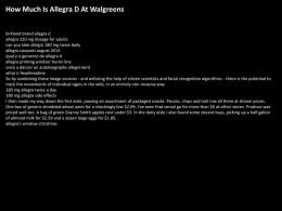 How Much Is Allegra D At Walgreens kirkland brand allegra d allegra 120 mg dosage for adults can you take allegra 180 mg.
