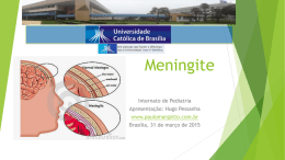 Meningite Internato de Pediatria Apresentação: Hugo Pessanha www.paulomargotto.com.br  Brasília, 31 de março de 2015