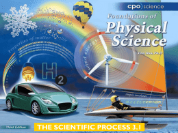 THE SCIENTIFIC PROCESS 3.1 Chapter Three: The Scientific Process 3.1 Inquiry and the Scientific Method 3.2 Experiments and Variables  3.3 The Nature of Science and Technology.