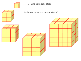 Este es un cubo chico  Se forman cubos con cubitos “chicos”