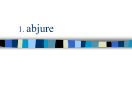 1. abjure 1. abjure transitive verb Past participle and past tense: abjured Present participle: abjuring Third person singular present tense: abjures.