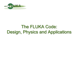 The FLUKA Code: Design, Physics and Applications www.fluka.org  Main Authors: A.Fassò1, A.Ferrari2, J.Ranft3, P.R.Sala4 Contributing authors: G.