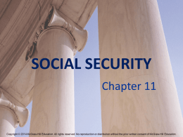 SOCIAL SECURITY Chapter 11 Social Security Expenditures (1939-2011)  Source: Social Security Trustees [2012].  11-2