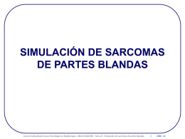 SIMULACIÓN DE SARCOMAS DE PARTES BLANDAS  Curso de Actualización para Tecnólogos en Radioterapia.