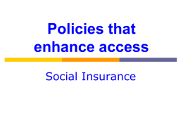 Policies that enhance access Social Insurance Social Insurance Programs National Health Care Expenditures Year  Total Spending (in billions)  Percent change  Percent of GDP  Per capita spending  $ 13  --  4.5  $ 82  8.8  5.2  10.5  7.2  13.0  9.1  1,100  10.9  12.3  2,814  1,353  5.9  13.6  4,789  1,982  7.9  15.7  6,701  2,113  6.7  15.8  7,071  2,240  5.6  15.9  7,423  2,339  4.3  16.2  7,681  Source: http://www.cms.hhs.gov/NationalHealthExpendData/