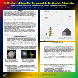 An All-reflective Integral Field Spectrograph for Far Ultraviolet Astrophysics Stephen E.