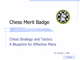Chess Merit Badge Chess Strategy and Tactics: A Blueprint for Effective Plans by Joseph L.