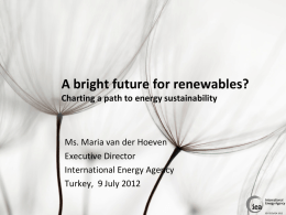 A bright future for renewables? Charting a path to energy sustainability  Ms.