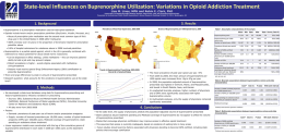 State-level Influences on Buprenorphine Utilization: Variations in Opioid Addiction Treatment Lisa M.