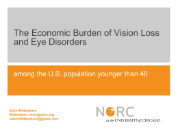 The Economic Burden of Vision Loss and Eye Disorders  among the U.S.