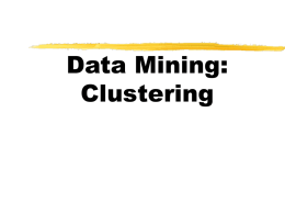 Data Mining: Clustering Cluster Analysis What is Cluster Analysis? Types of Data in Cluster Analysis A Categorization of Major Clustering Methods  Partitioning Methods Hierarchical Methods Grid-Based Methods Model-Based.