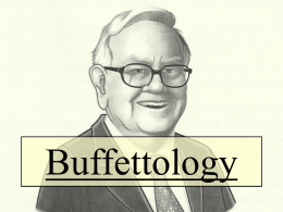 Buffettology Chapter 1: How to Look at the Stock Market the Warren Buffett Way.