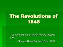 The Revolutions ofThe turning point at which history failed to turn… - George Macaulay Trevelyan, 1937