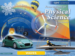 WAVES Chapter Twenty-Three: Waves 23.1 Harmonic Motion  23.2 Properties of Waves 23.3 Wave Motion.