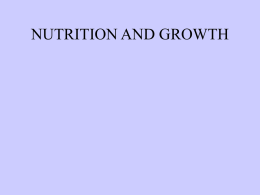 NUTRITION AND GROWTH • EVERY LIVING ORGANISM MUST ACQUIRE 2 THINGS FROM ITS ENVIRONMENT IF IT IS TO GROW AND REPRODUCE: • STRUCTURAL.