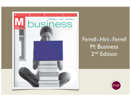 Ferrell Hirt Ferrell M: Business nd 2 Edition  FHF Accounting and Financial Statements  FHF McGraw-Hill/Irwin  Copyright &copy; 2011 by the McGraw-Hill Companies, Inc.