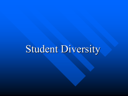 Student Diversity Student Diversity In what ways are students diverse? Impact of Culture Norms  Traditions  Behaviors  Language  Perceptions   SHARED.