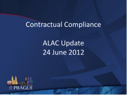 Contractual Compliance ALAC Update 24 June 2012 Agenda General Update Overview of Submitted Questions.