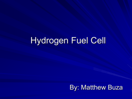 Hydrogen Fuel Cell  By: Matthew Buza Time for a Change Whats wrong with what we have now? What are the alternatives? The benefits with developing Hydrogen.
