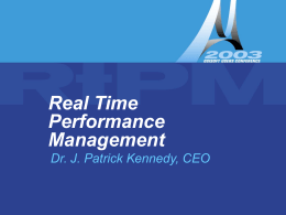 Real Time Performance Management Dr. J. Patrick Kennedy, CEO  Keynote OSIsoft Growth OSIsoft Growth $90,000,000 $80,000,000 $70,000,000  Revenue  $60,000,000 $50,000,000 $40,000,000 $30,000,000 $20,000,000 $10,000,000 $0Year  Keynote Historical Perspective  IBM S/370-ACS  4800 RPMS PC-RTPC-RS/6000  GE Honeywell PCNM Scan/3000 TPS TPH PHD  Setcon PDP 11  AspenTech  VAX  InfoPlus  Setcim VAX Infoplus-X  CIM/21 - UNIX IP.21 –