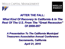 AFTER THE FALL: What Kind Of Recovery In California & In The Rest Of The U.S.